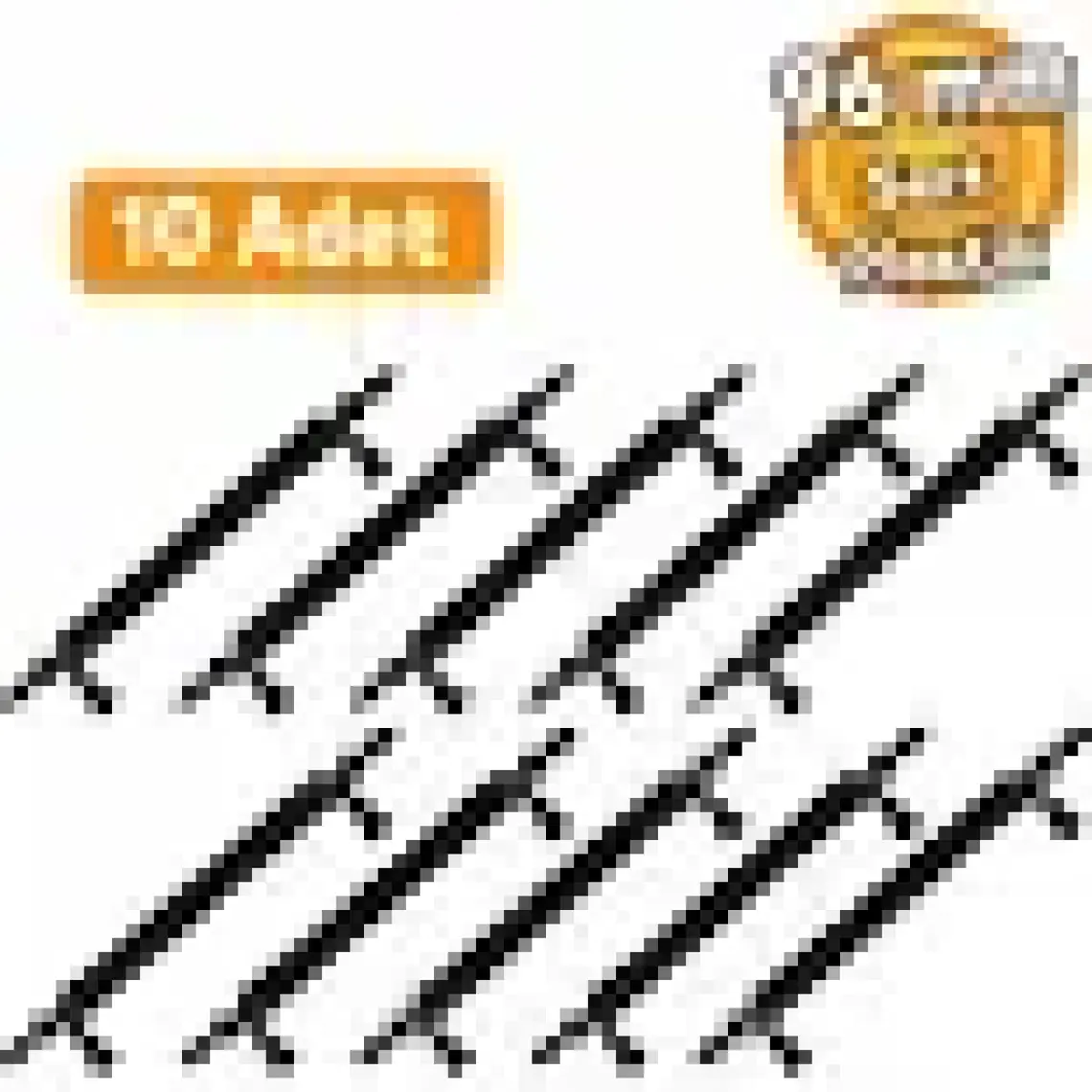 Badem10 10 Adet Polavit Sert Plastik 96 mm Mobilya Çekmece Mutfak Dolap Dolabı Siyah Kulpu Kulbu Kulpları 9.6 cm