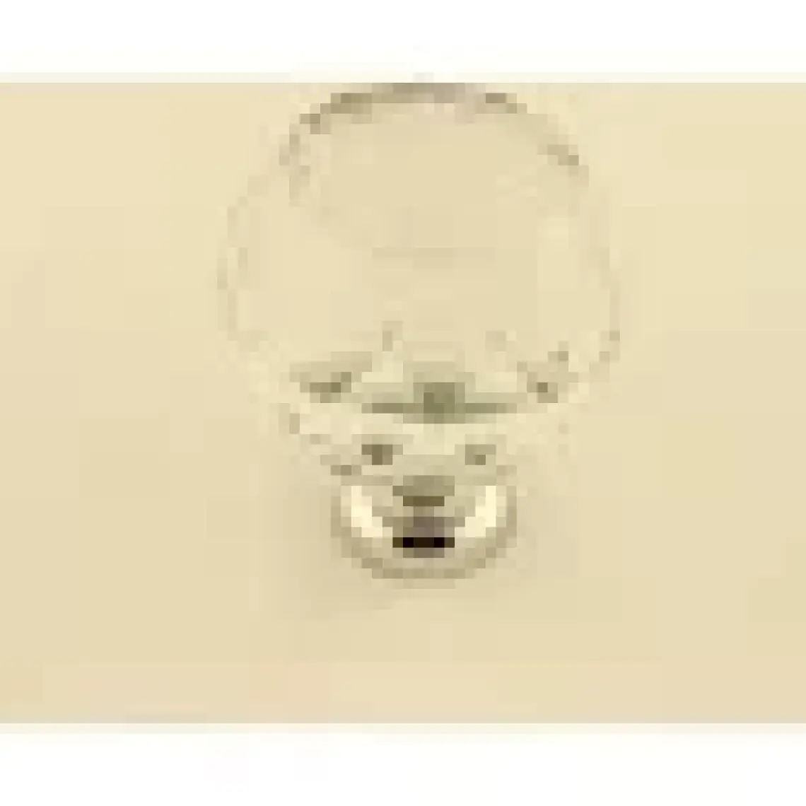 Gürçay Kristal Düğme Kulp Şeffaf Küre 30mm Krom (2 Adet