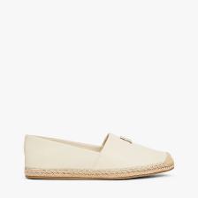 Tommy Hilfiger % 100 Deri Yuvarlak Burun Espadril Bayan Espadril FW0FW08540 Acj