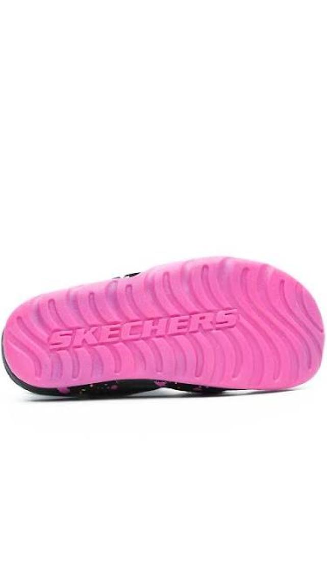 Skechers SİDE WAVE - Büyük Kız Çocuk Siyah Sandalet - 86428L BKHP