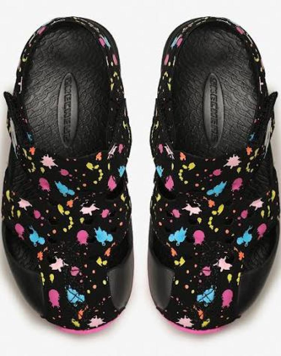 Skechers SİDE WAVE - Büyük Kız Çocuk Siyah Sandalet - 86428L BKHP