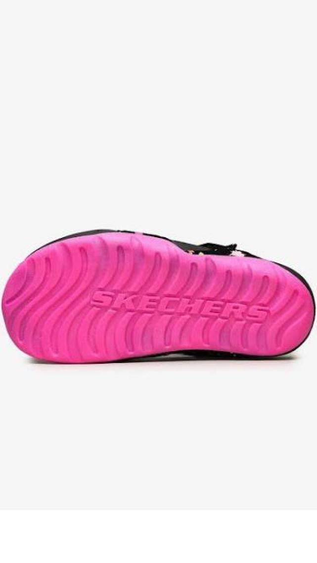 Skechers SİDE WAVE - Büyük Kız Çocuk Siyah Sandalet - 86428L BKHP