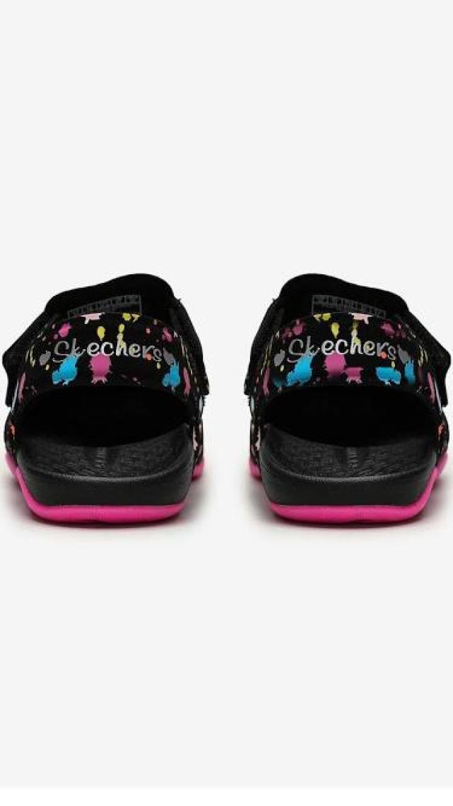 Skechers SİDE WAVE - Büyük Kız Çocuk Siyah Sandalet - 86428L BKHP