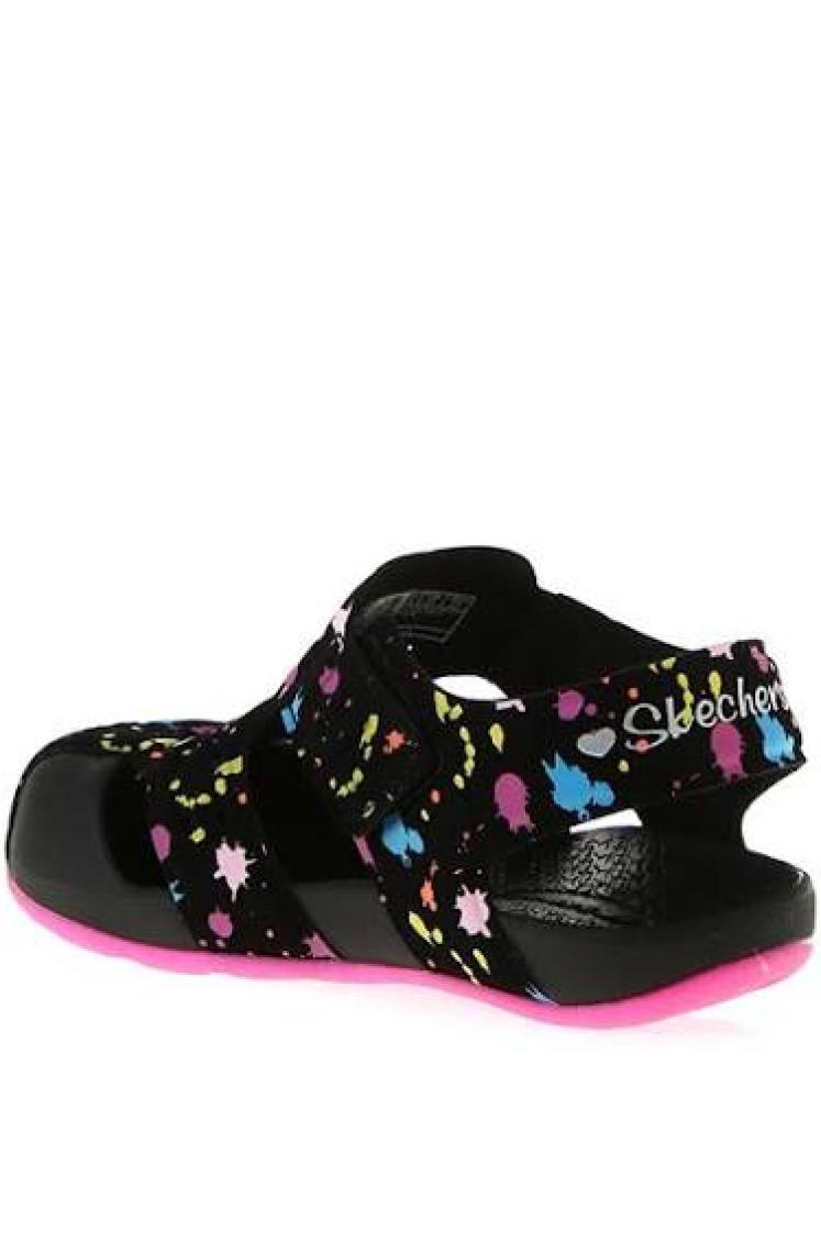 Skechers SİDE WAVE - Büyük Kız Çocuk Siyah Sandalet - 86428L BKHP