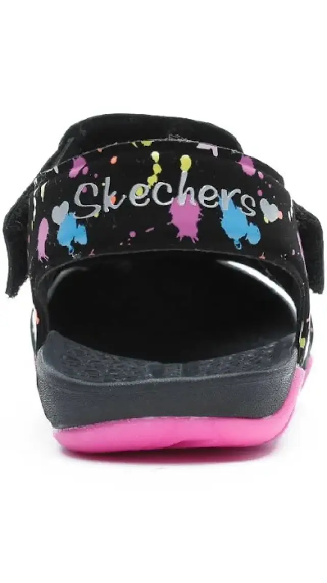 Skechers SİDE WAVE - Büyük Kız Çocuk Siyah Sandalet - 86428L BKHP