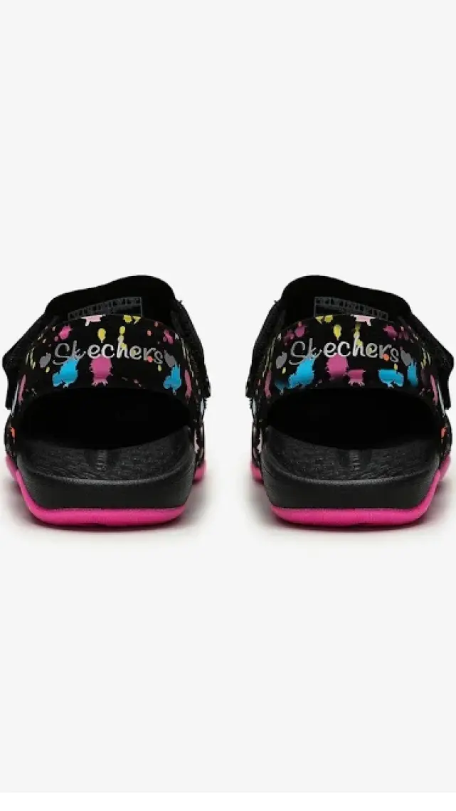 Skechers SİDE WAVE - Büyük Kız Çocuk Siyah Sandalet - 86428L BKHP