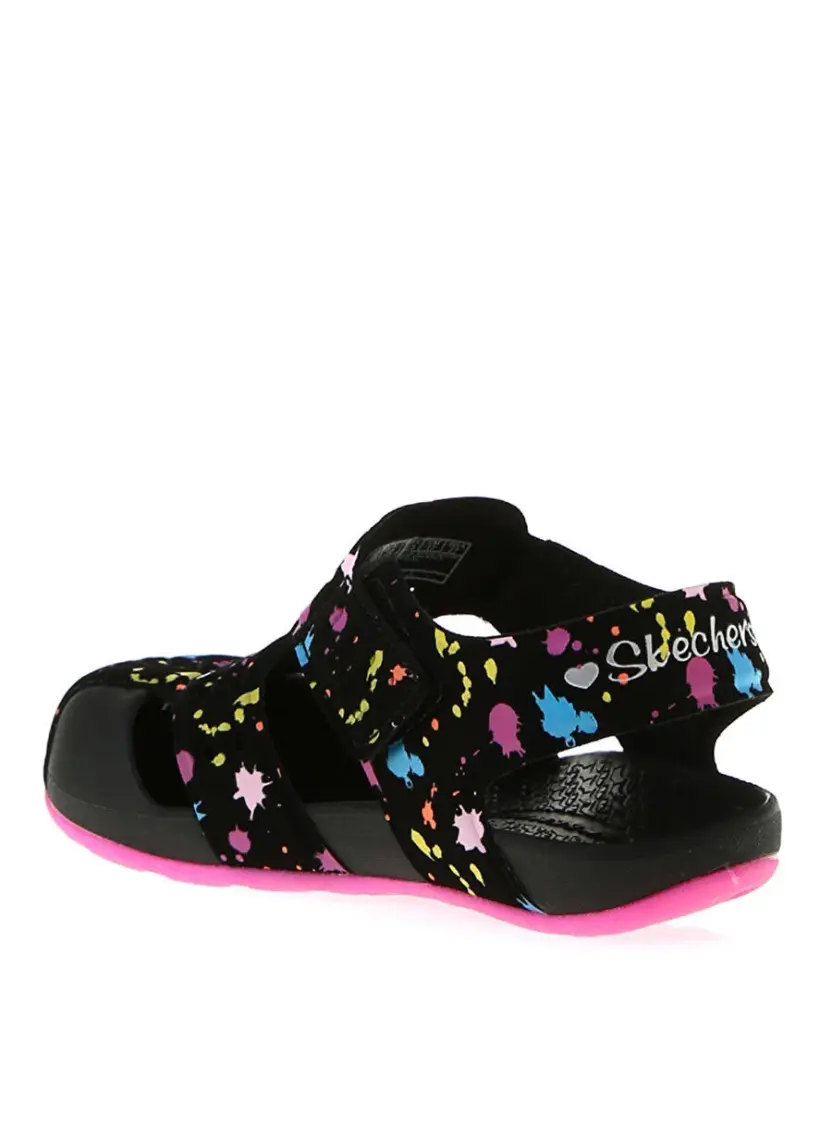 Skechers SİDE WAVE - Büyük Kız Çocuk Siyah Sandalet - 86428L BKHP