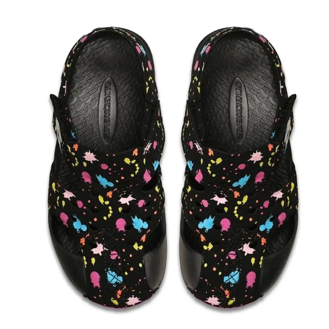 Skechers SİDE WAVE - Büyük Kız Çocuk Siyah Sandalet - 86428L BKHP