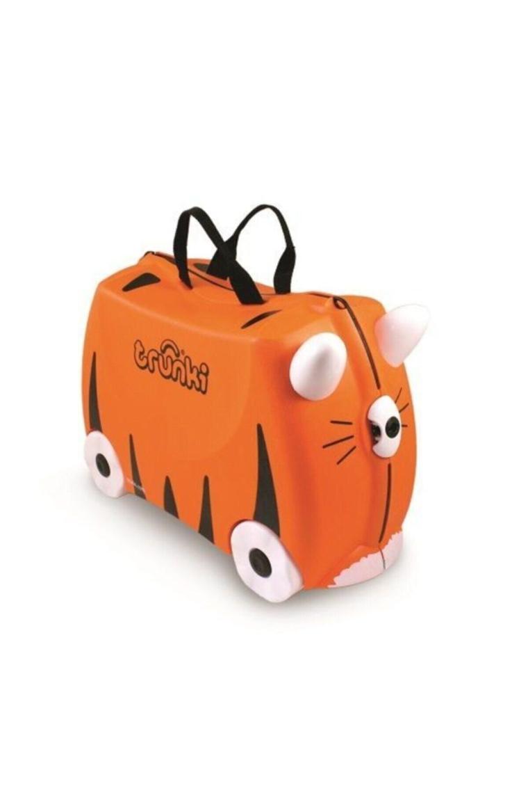 Trunki Kaplan Tipu Binilen ve Sürülen Çocuk Bavulu