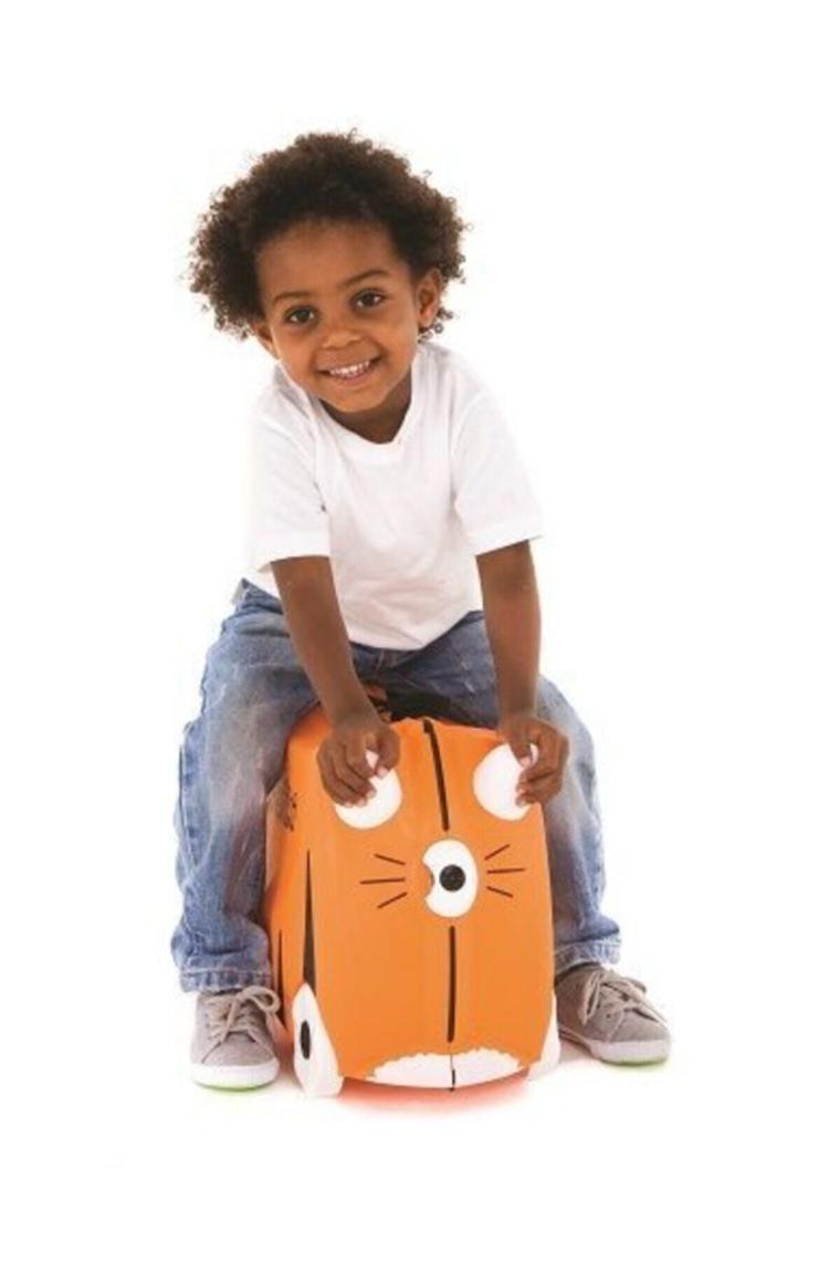 Trunki Kaplan Tipu Binilen ve Sürülen Çocuk Bavulu