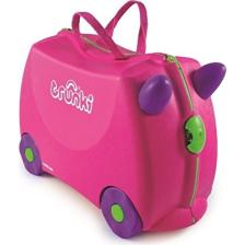 Trunki Pembe Trixie Binilen ve Sürülen Çocuk Bavulu