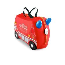 Trunki İtfaiye Aracı Frank Binilebilen ve Sürülen Çocuk Bavulu