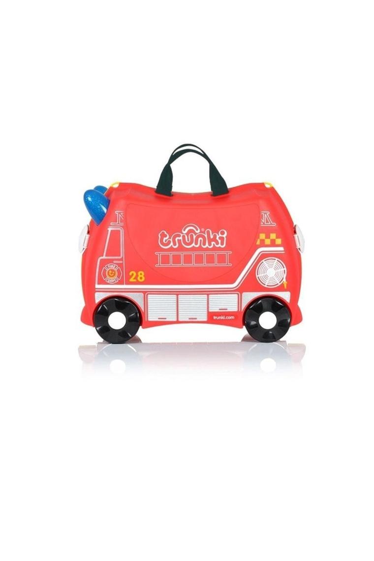 Trunki İtfaiye Aracı Frank Binilebilen ve Sürülen Çocuk Bavulu