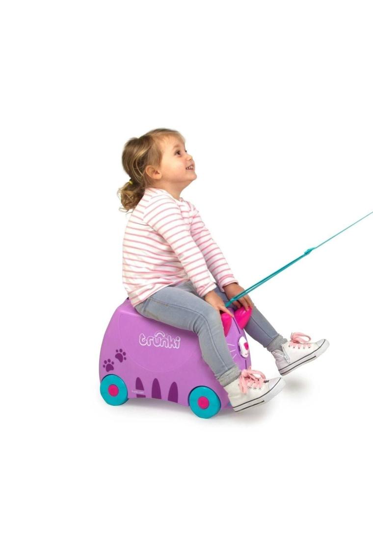Trunki Kedi Cassie Binilen ve Sürülen Çocuk Bavulu