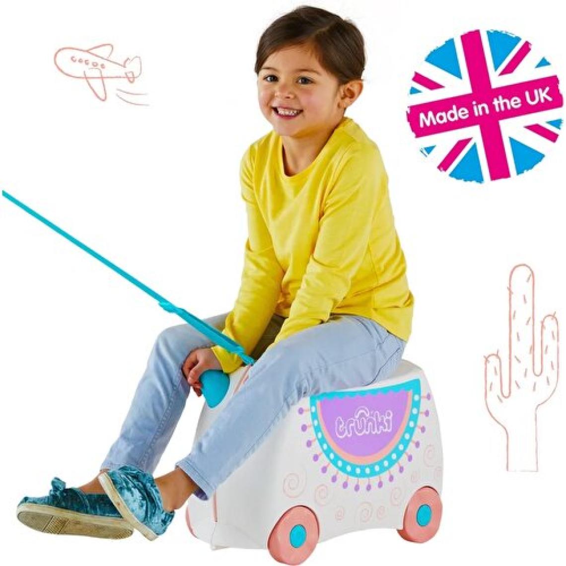 Trunki Lama Lola Binilen ve Sürülen Çocuk Bavulu