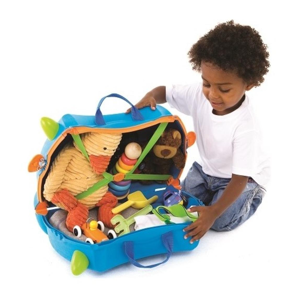 Trunki Mavi Terrance Binilen ve Sürülen Çocuk Bavulu