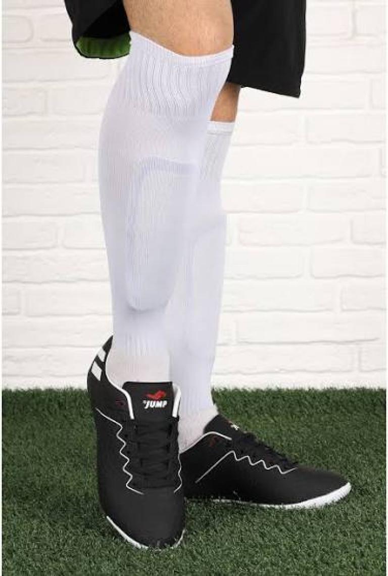 Jump 27879 Siyah Beyaz Erkek Halı Saha Dişli Krampon Futbol Ayakkabı