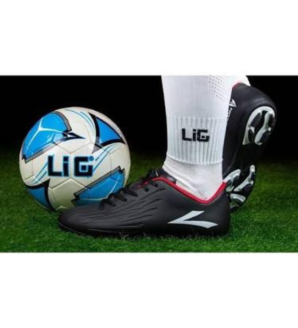 Lig Falcon-10 KRP Erkek Çocuk Krampon Spor Ayakkabı Siyah