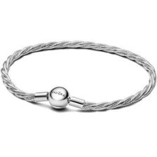 Pandora Round Pandora Clasp Twisted Snake Chain 593757C00