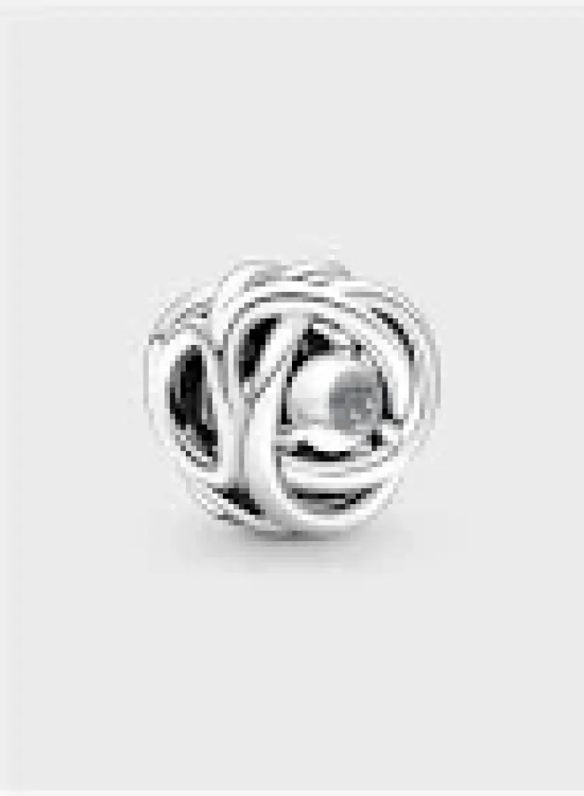 Pandora Şeffaf Sonsuzluk Sarmalı Charm 925 Ayar Gümüş