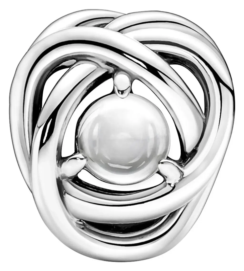 Pandora Şeffaf Sonsuzluk Sarmalı Charm 925 Ayar Gümüş