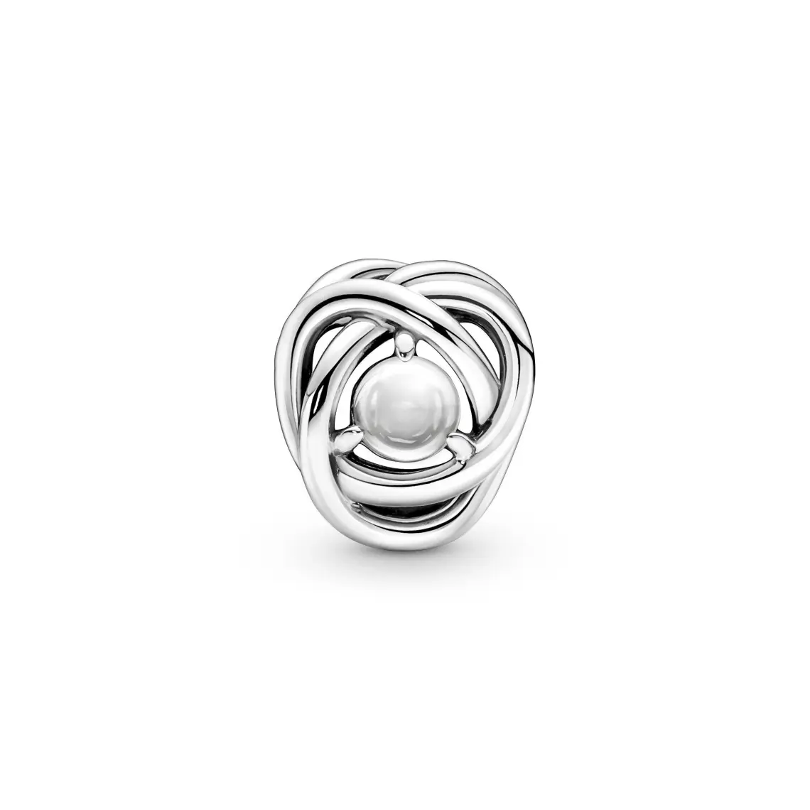 Pandora Şeffaf Sonsuzluk Sarmalı Charm 925 Ayar Gümüş