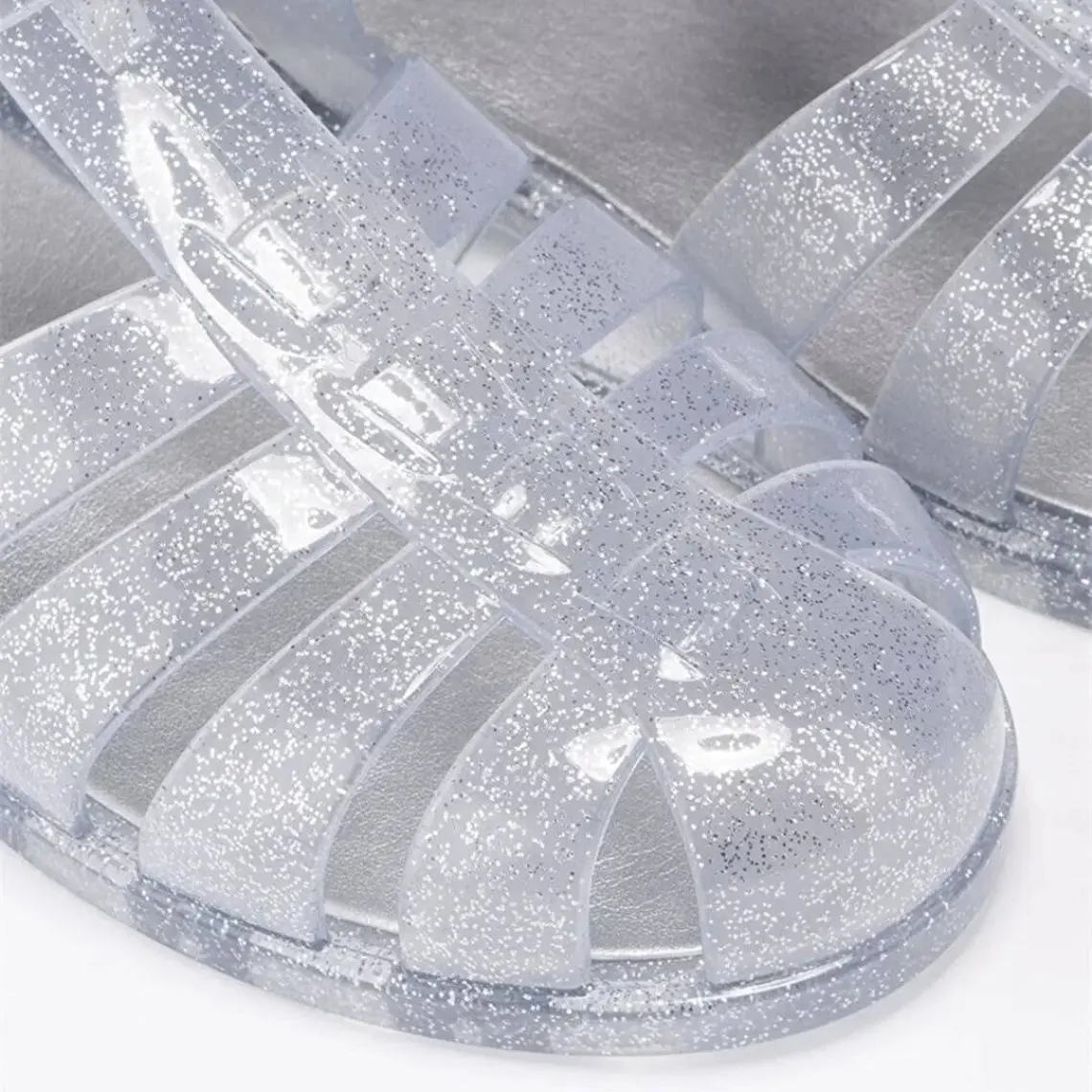 Igor Biarritz Glitter Kadın Sandalet Ayakkabı Gri Simli Purpurina Plata S10262-135 V2