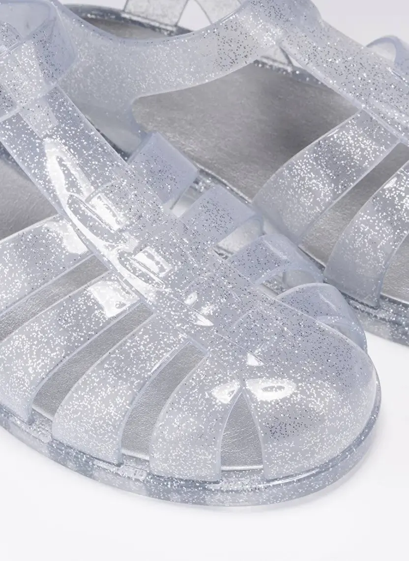 Igor Biarritz Glitter Kadın Sandalet Ayakkabı Gri Simli Purpurina Plata S10262-135 V2