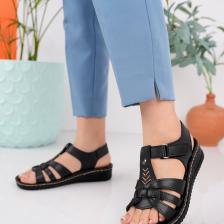 Muggo Soft Kadın Garantili Günlük Ortopedik Kaymaz Taban Comfort Rahat Sandalet