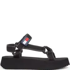 Tommy Jeans Logolu Platform Taban Cirtlı Sandalet Bayan Sandalet EN0EN02747 Acg