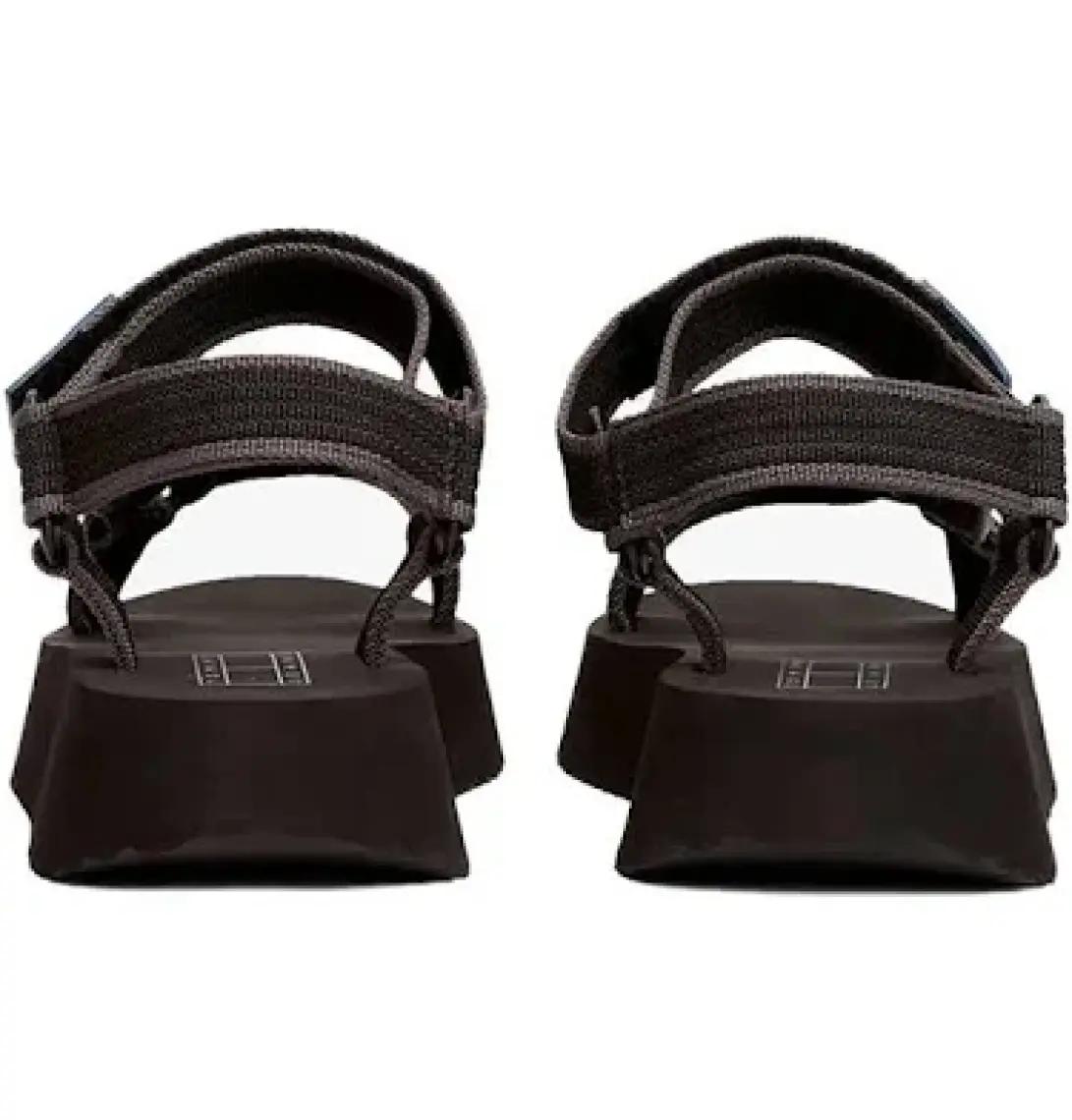 Tommy Jeans Logolu Platform Taban Cirtlı Sandalet Bayan Sandalet EN0EN02747 Acg