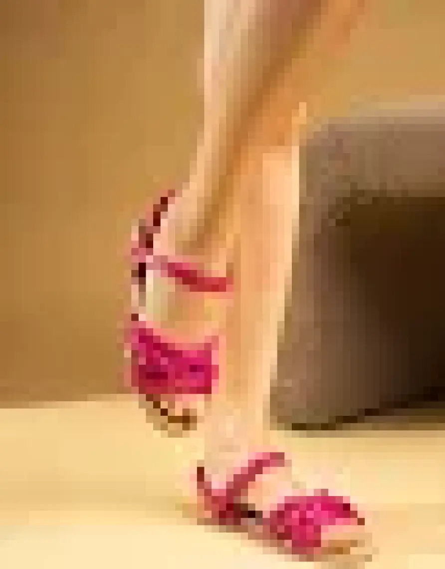 Pembe Potin Rahat Taban Kadın Sandalet 41-25-22