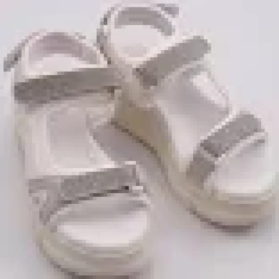 DGN 4940 Kadın Kalın Taban Silver Taşlı Cırtlı Sandalet