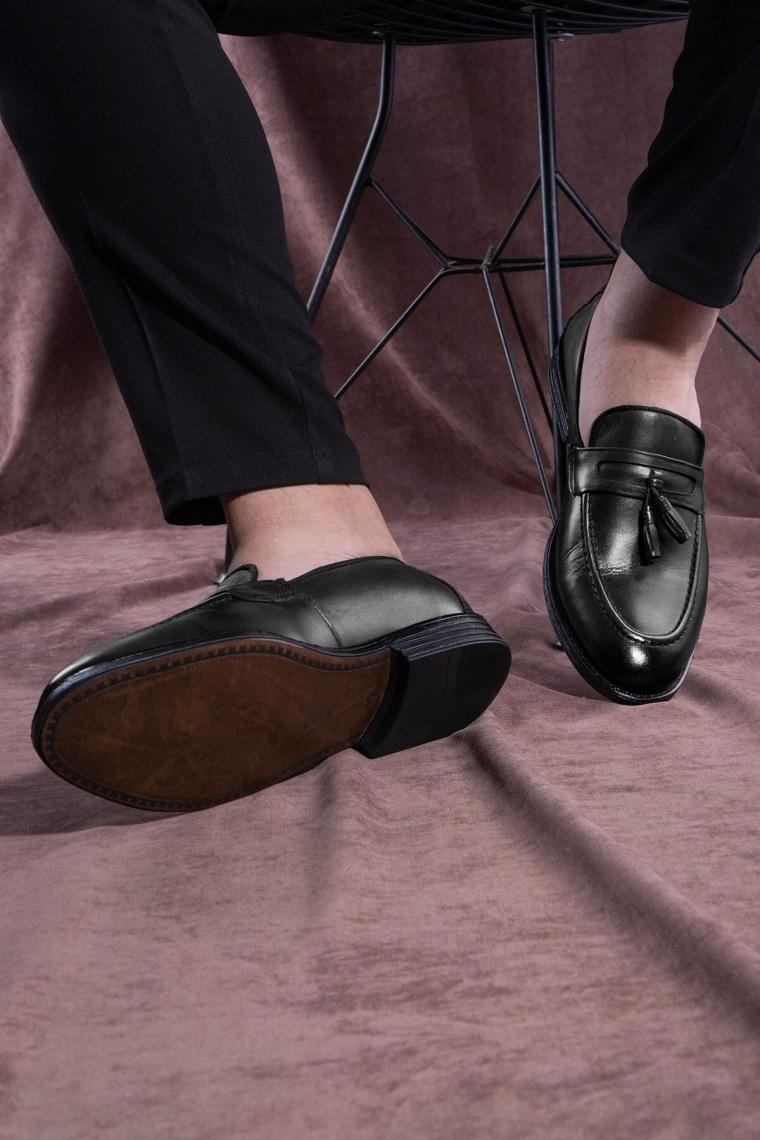 Quaste Hakiki Deri Erkek Klasik Ayakkabı, Loafer Klasik Ayakkabı, Makosen Ayakkabı