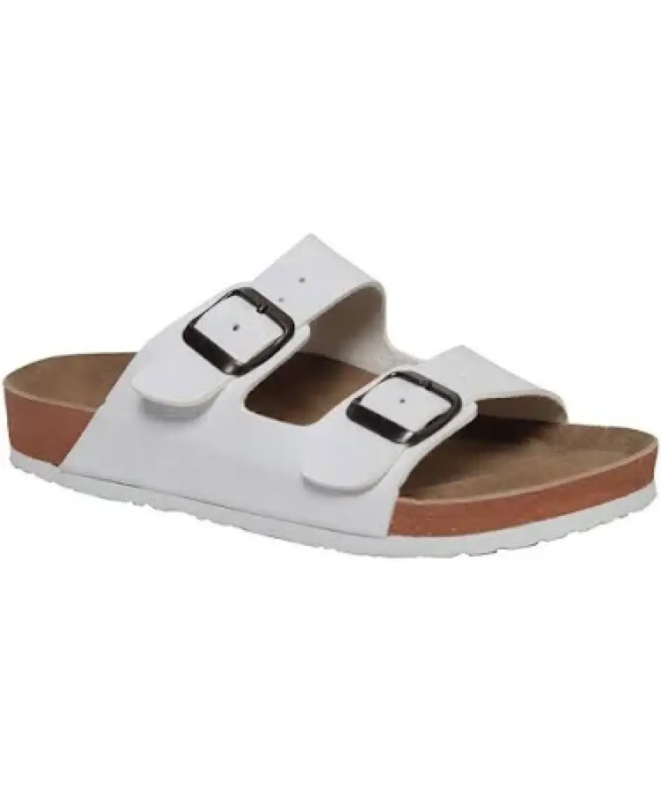 Unisex Ortopedik Tabanlı Konfor Modeli Terlik Çift Bantlı Tokalı Günlük Rahat Dışarı Ev Içi Terliği