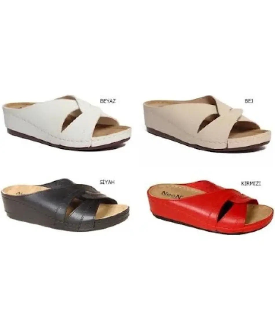 Roy Jones Kadın Ortopedik Konfor Modeli Günlük Rahat Kısa Topuklu Anatomik Anne Orta Yaş Genç Ev Içi Terliği