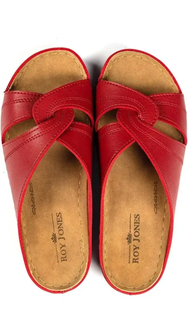 Roy Jones Kadın Ortopedik Konfor Modeli Günlük Rahat Kısa Topuklu Anatomik Anne Orta Yaş Genç Ev Içi Terliği