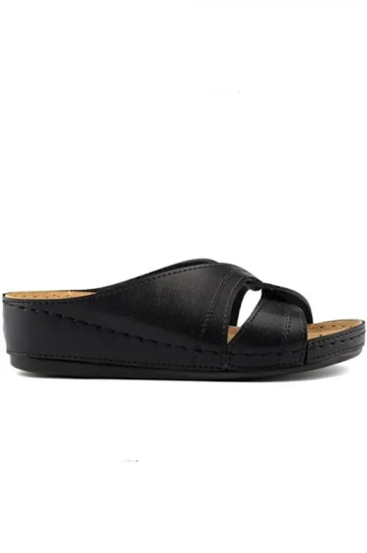 Roy Jones Kadın Ortopedik Konfor Modeli Günlük Rahat Kısa Topuklu Anatomik Anne Orta Yaş Genç Ev Içi Terliği