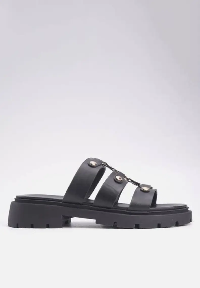 Nine West MINT 4FX Siyah Kadın Düz Terlik
