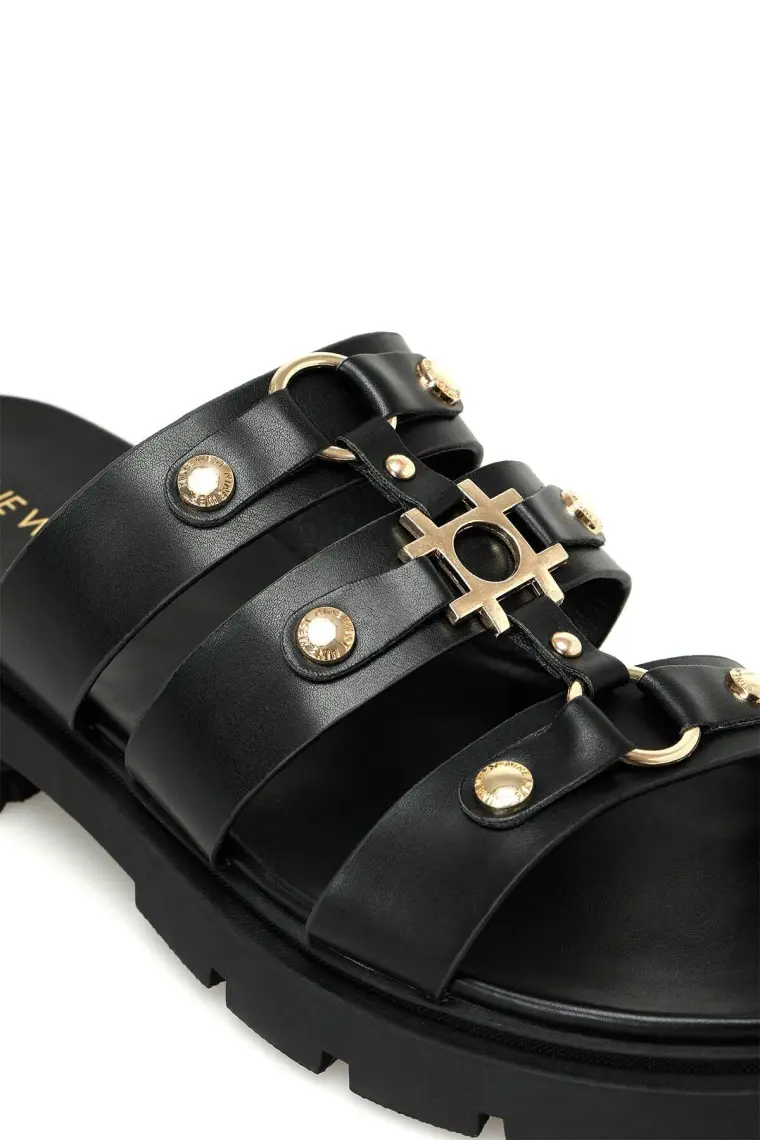 Nine West MINT 4FX Siyah Kadın Düz Terlik