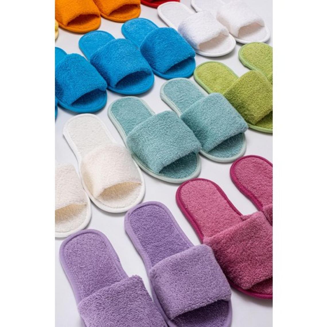 Ender Home CozySteps Banyo Ve Ev Terliği – %100 Pamuk Havlu Kaymaz İnce Taban , Yüksek Su Emicilik