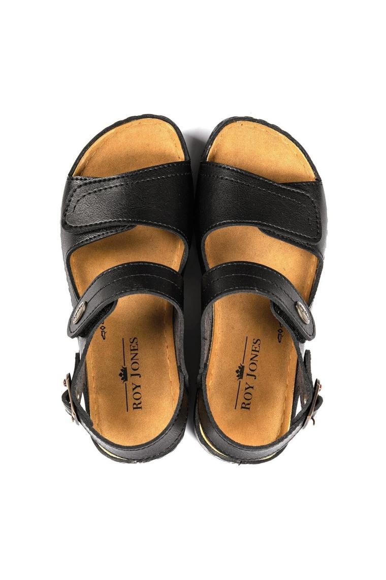 Roy Jones Kadın Ortopedik Anatomik Tabanlı Çift Bantlı Cırt Cırtlı Arkadan Tokalı Günlük Sandalet Terlik