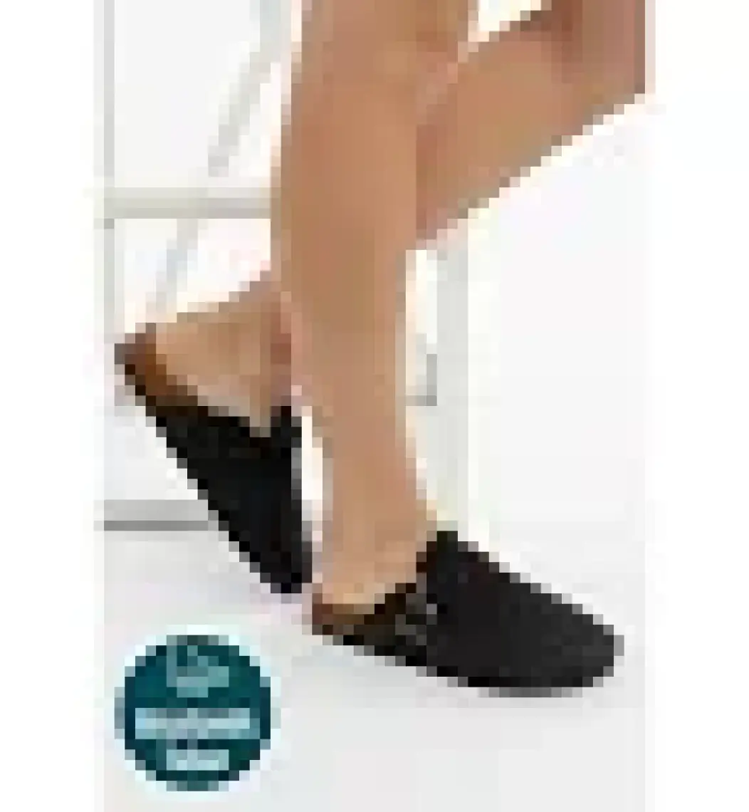 Roy Jones Kadın Ortopedik Yumuşak Tabanlı Terlik Önü Kapalı Paslanmaz Tokalı Kaymaz Sabo Ev Dışarı Terliği