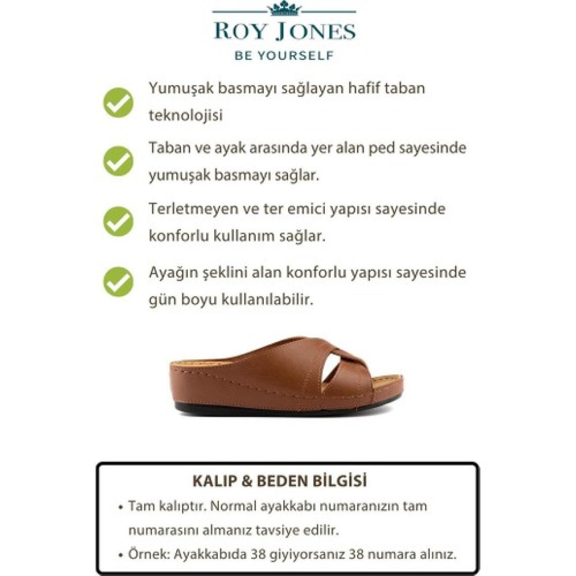 Roy Jones Kadın Ortopedik Konfor Modeli Günlük Rahat Kısa Topuklu Anatomik Anne Orta Yaş Genç Ev Içi Terliği