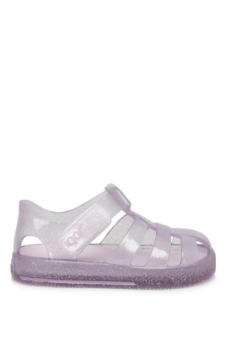 Igor S10265 STAR GLITTER Mor Kız Çocuk Sandalet