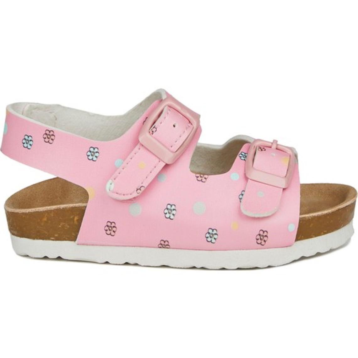 Vicco Last Desenli Kız Bebe Pembe Sandalet