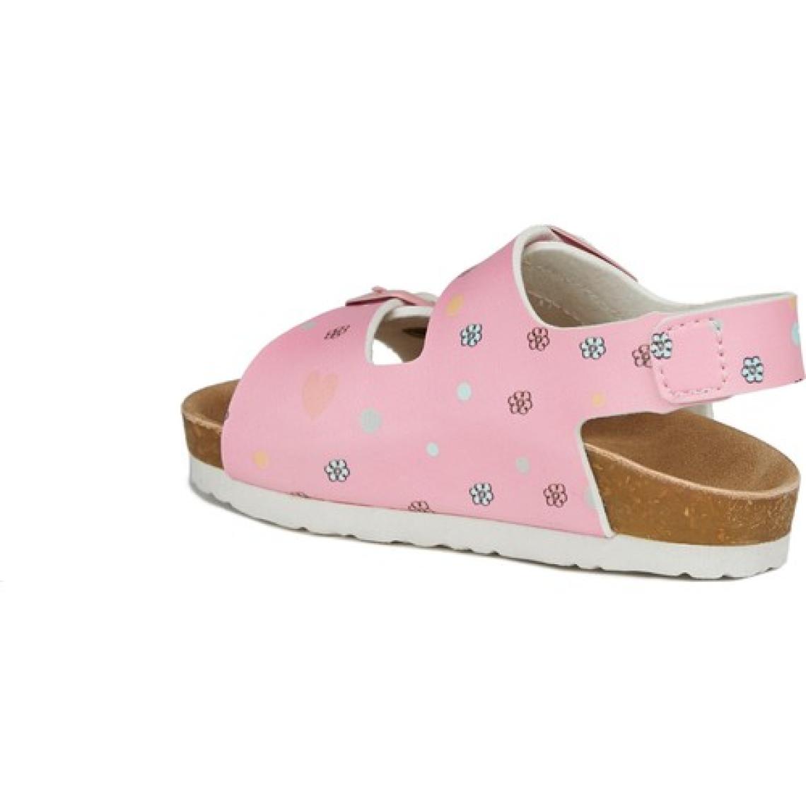 Vicco Last Desenli Kız Bebe Pembe Sandalet