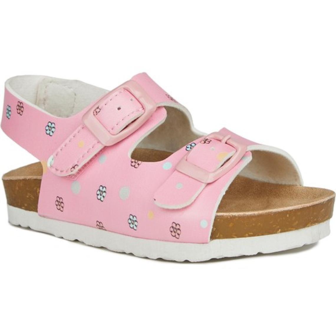 Vicco Last Desenli Kız Bebe Pembe Sandalet