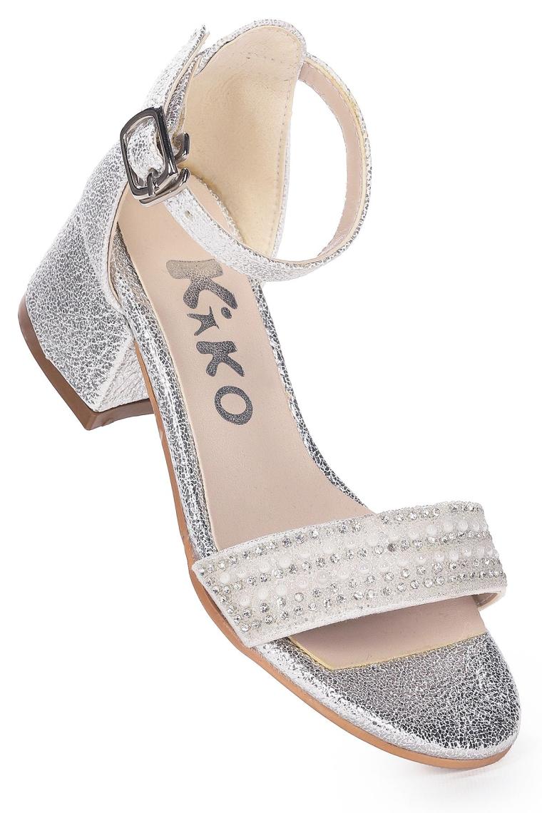 Kiko 761 Çatlak Günlük Kız Çocuk 3 cm Topuk Sandalet Ayakkabı