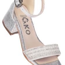 Kiko 761 Çatlak Günlük Kız Çocuk 3 cm Topuk Sandalet Ayakkabı